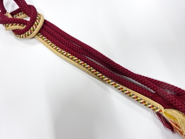 正絹　手組帯締め